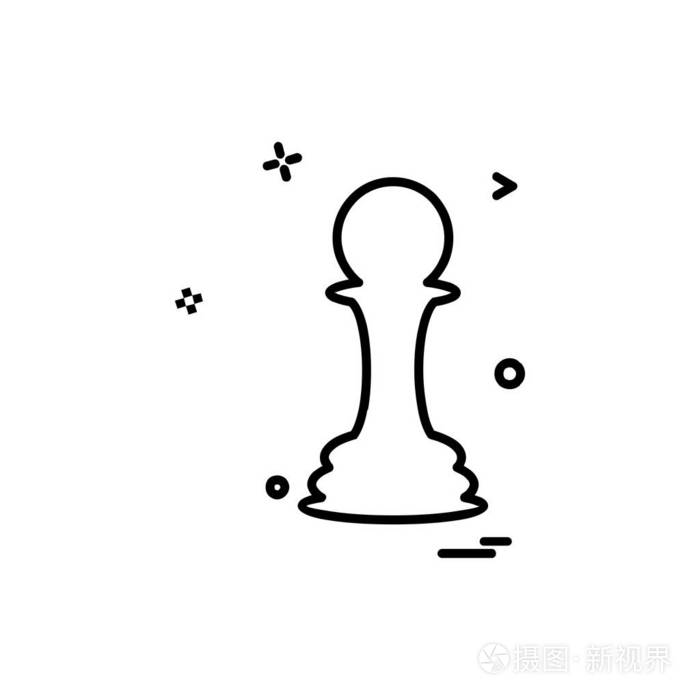 国际象棋图标设计向量插画-正版商用图片12ycut-摄图新视界