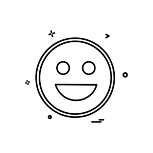 快乐Emoji图标设计矢量.