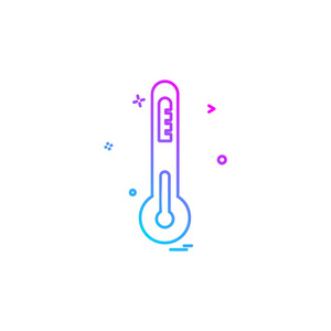 温度计图标设计矢量.