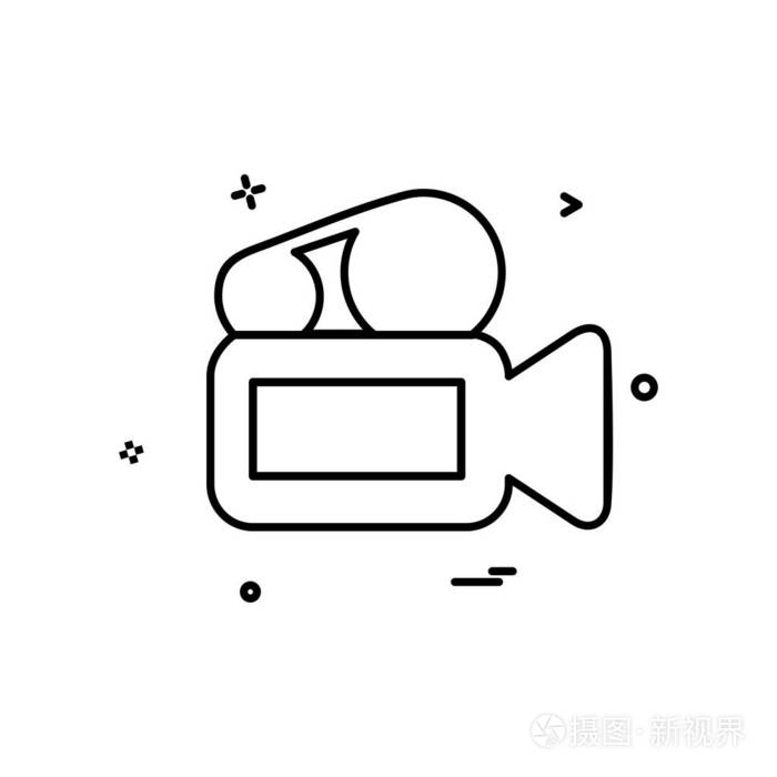 媒体图标设计向量插画-正版商用图片12yj1p-摄图新视界