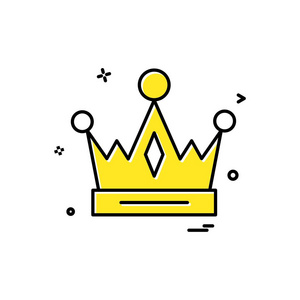皇冠帝国国王图标矢量设计