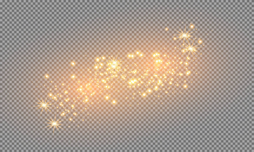 白色火花闪耀特殊的光效. 矢量在透明背景上闪闪发光. 圣诞抽象图案.