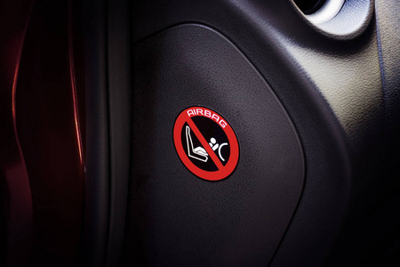 标志座椅车厢客室儿童座椅安全气囊警示标志贴纸.照片