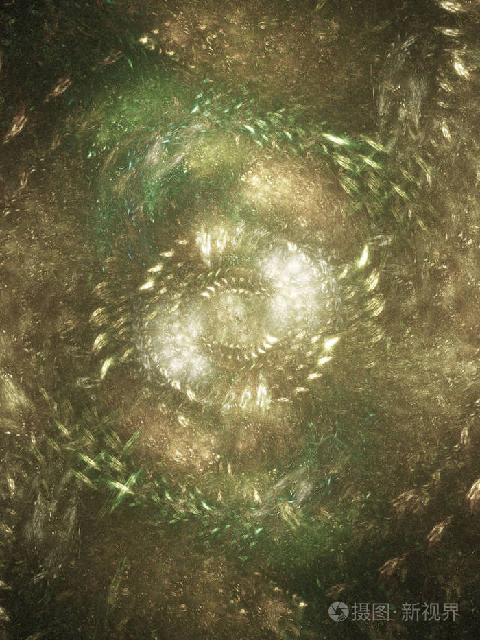 抽象混沌分形背景三维渲染