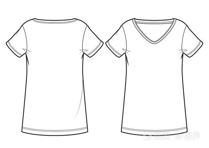 s t-shirt (front and back view)