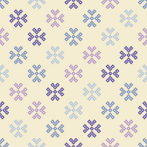 无缝矢量背景与装饰雪花。 冬季模式。 可用于壁纸纺织邀请卡包裹网页背景。