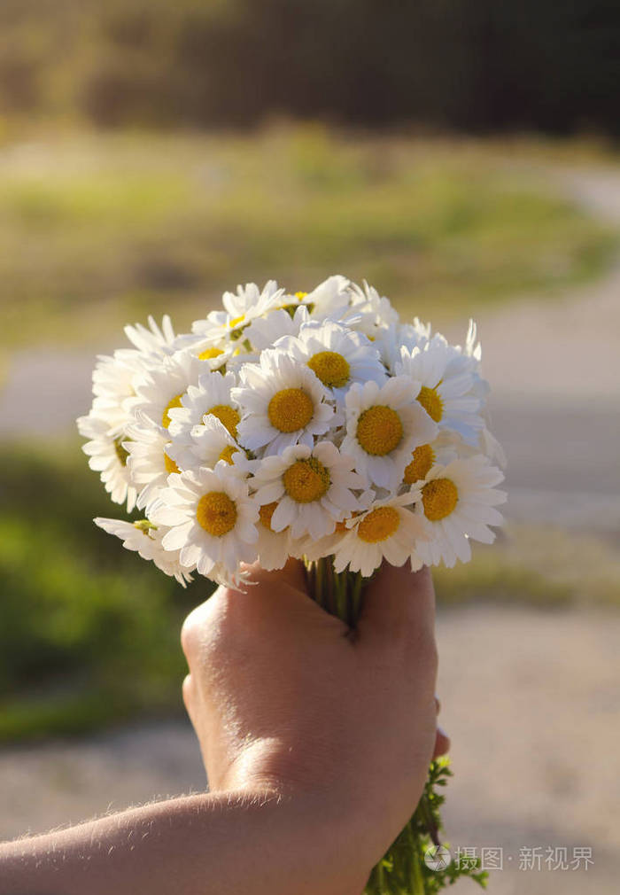 手拿花束图片真实图片