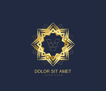 徽标阿拉伯阿拉伯语矢量徽标设计模板样式.抽象伊斯兰教的标志.