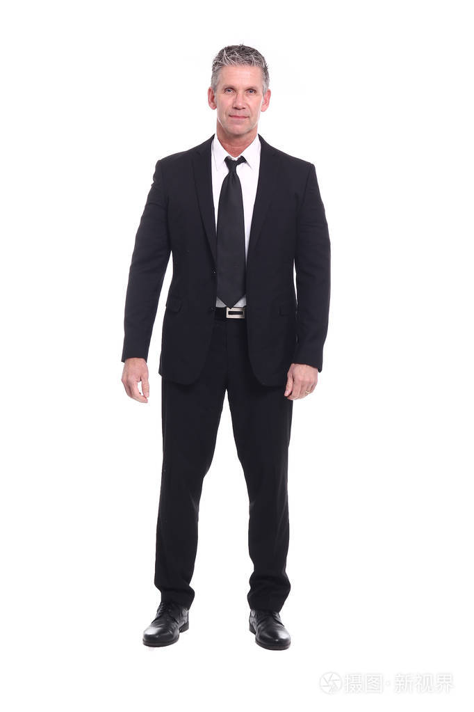 严肃的高加索老商人