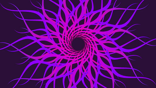 多彩的波的背景音乐粉红色旋转图案彩色螺旋抽象波背景.