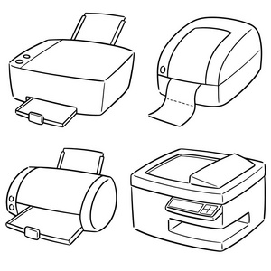 打印机的矢量集
