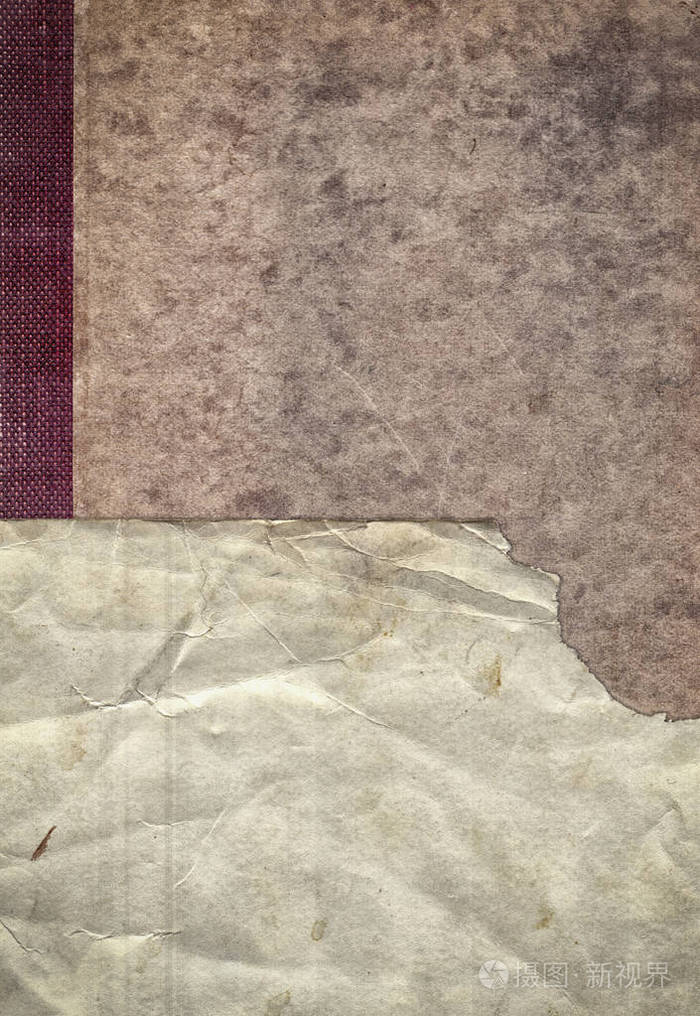 老式背景与旧书封面的旧复古纸