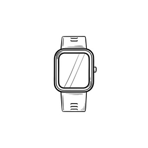 Smartwatch 手绘轮廓涂鸦图标