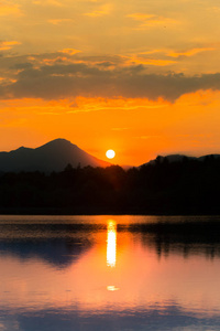 夏天风景湖上图片