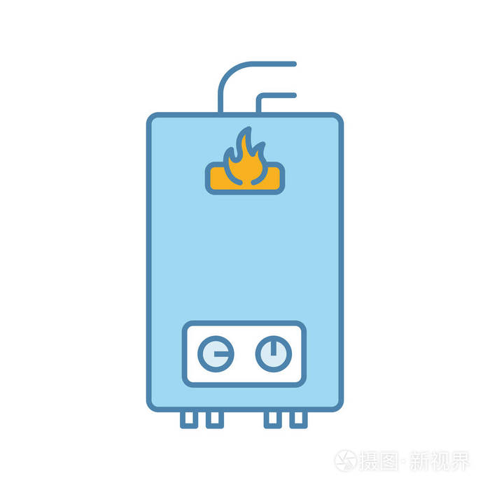 燃气热水器颜色图标