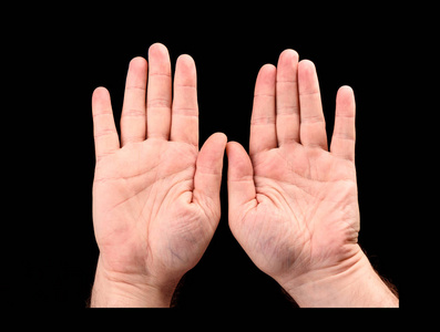 两个手掌图片