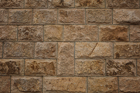 砖龄砌块背景棕色深色纹理墙