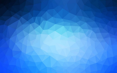浅蓝色矢量多边形抽象布局。 几何插图折纸风格与梯度。 一个全新的设计为您的传单。