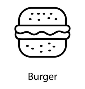 双份面包，有来源，肉描绘汉堡