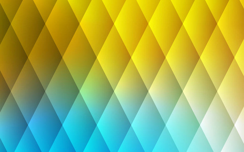 浅蓝色黄色矢量图案的方形风格。 带有矩形的抽象梯度插图。 最好的设计为您的广告海报横幅。