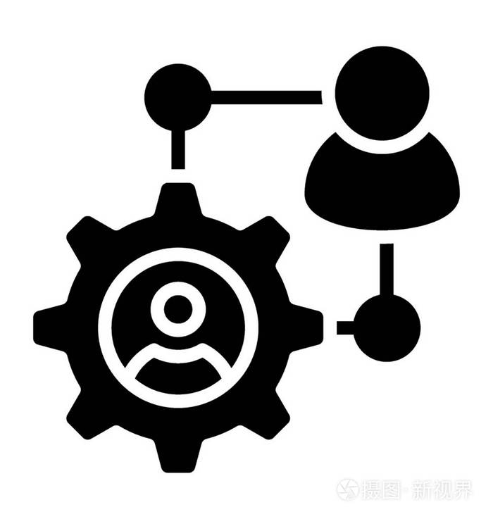 图标中演示业务管理的管理过程