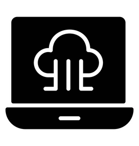 笔记本电脑中显示云服务连接的云