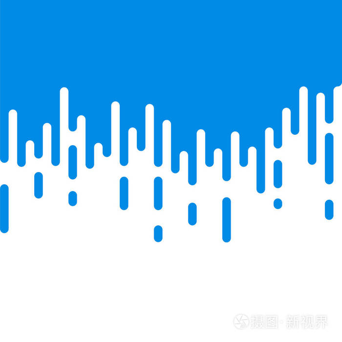 蓝色和白色背景抽象的彩绘装饰