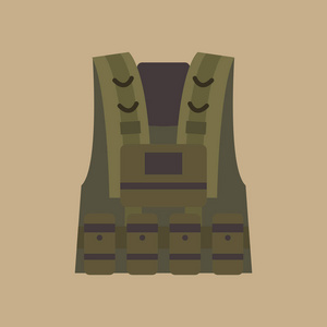 防弹背心插画-防弹背心手绘-防弹背心卡通图-摄图新视界