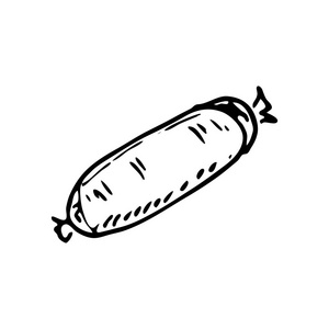 萨拉米香肠的图标图片-萨拉米香肠的图标素材-萨拉米香肠的图标插画