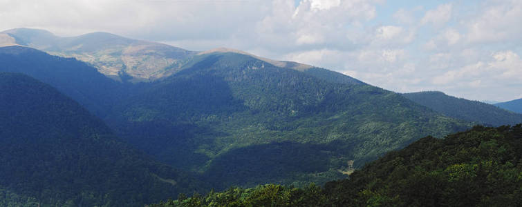 乌克兰卡尔帕蒂山脉的风景