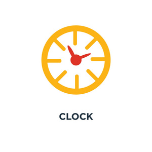 时钟图标。 时钟概念符号设计时间矢量图