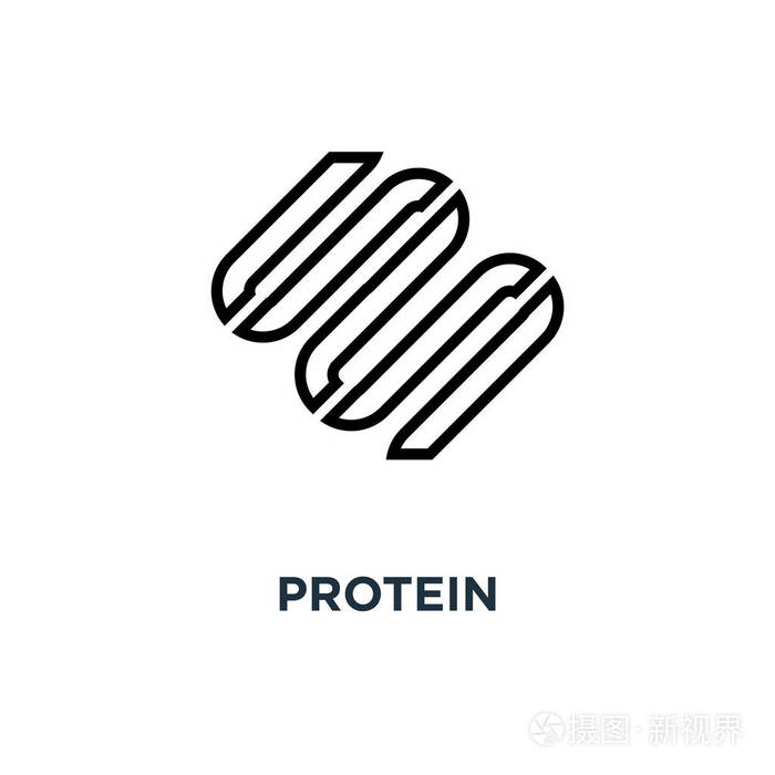 蛋白质概念符号设计图示