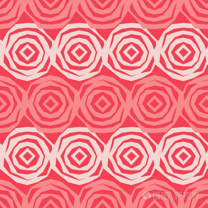 无缝抽象几何图案. 装饰玫瑰. 马赛克纹理.