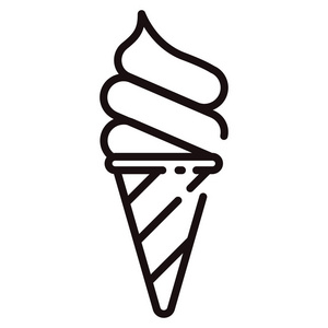 Softserve 冰淇淋线插图