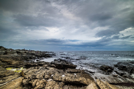 伊丽莎白缅因角海湾海岸的景色