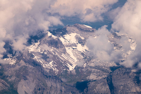 美丽的全景，美丽的勃朗峰，勃朗峰，阿尔卑斯山最高的山，欧洲最高的山，从法国查莫尼克斯高级萨沃伊