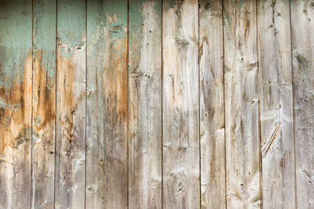 木制背景旧木墙，剥落油漆