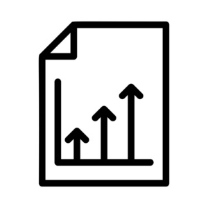 生长图平面图标隔离白色背景矢量插图