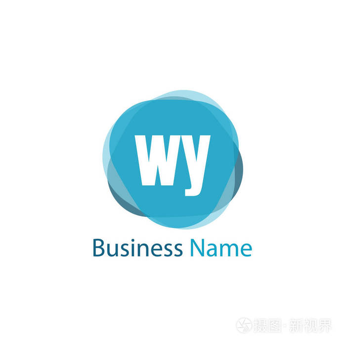 初始字母wy标志模板设计