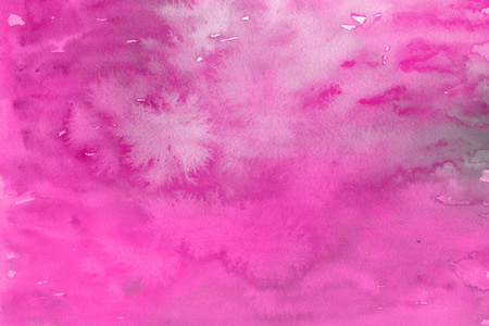 粉色水彩颜料，纸上抽象背景