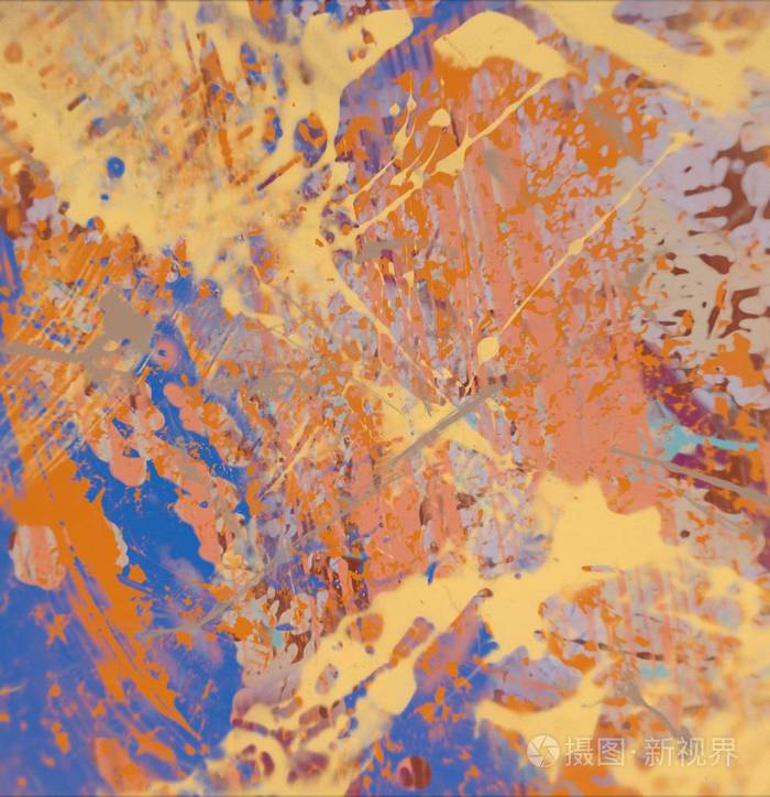 脂肪油漆的笔画. 刷子. 艺术背景. 画布上的抽象绘画.