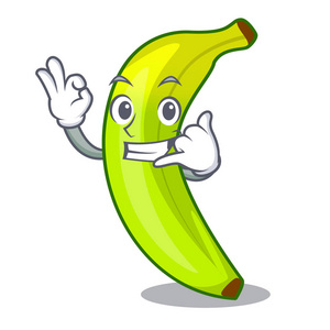 水果吉祥物叫我水果绿香蕉查出的吉祥物照片