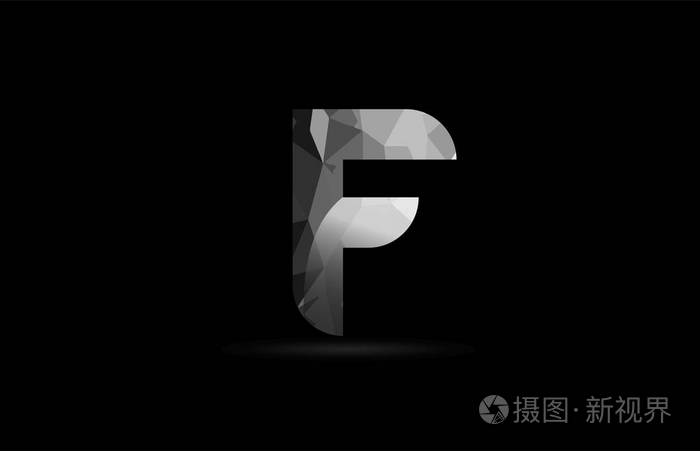 适合公司或企业的黑白字母f标志设计