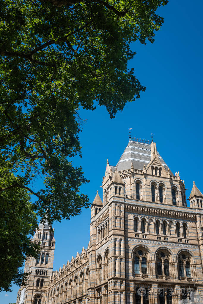 英国伦敦自然历史博物馆令人印象深刻的建筑