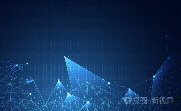 高科技未来蓝色背景网络.用于模板,网页设计壁纸,海报,演示文稿.