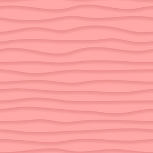 带有粉红色阴影的波浪纹的抽象无缝图案