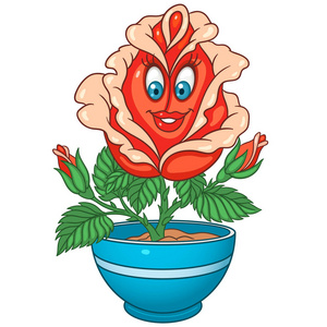 向日葵 在花盆里的太阳花 着色页 着色图片 着色书插画 正版商用图片0oyp7l 摄图新视界