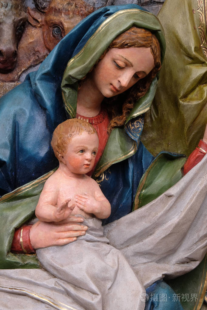 圣马太福音教堂中的耶稣诞生场景祭坛