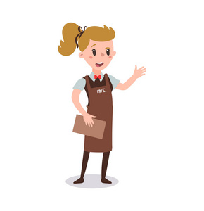 服务员卡通人物图片