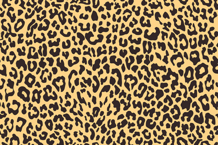 豹纹无缝花纹。动物的指纹矢量背景